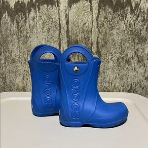 Crocs Kids Blue Rain Boots